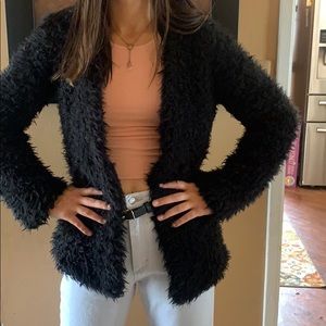 Black Furry Jacket